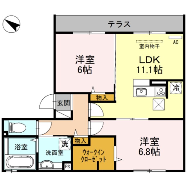 河内天美駅 徒歩7分 1階の物件間取画像