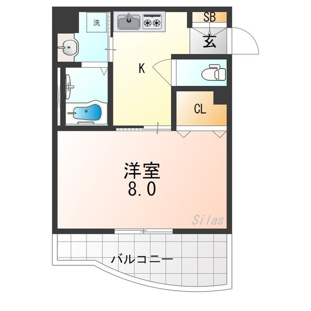 住ノ江駅 徒歩7分 4階の物件間取画像