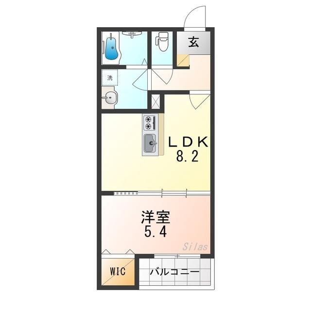 天下茶屋駅 徒歩8分 3階の物件間取画像