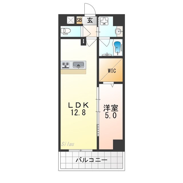 ベルンガーデン勝山北の物件間取画像