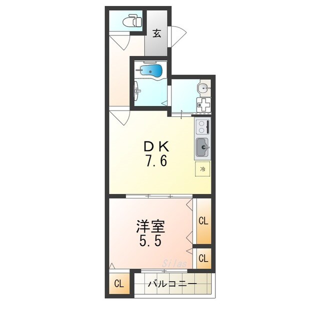 津久野駅 徒歩9分 2階の物件間取画像