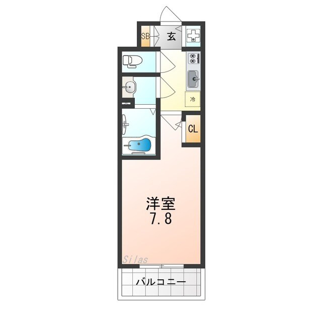 石津川駅 徒歩4分 10階の物件間取画像