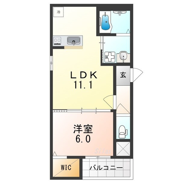 駒川中野駅 徒歩7分 2階の物件間取画像