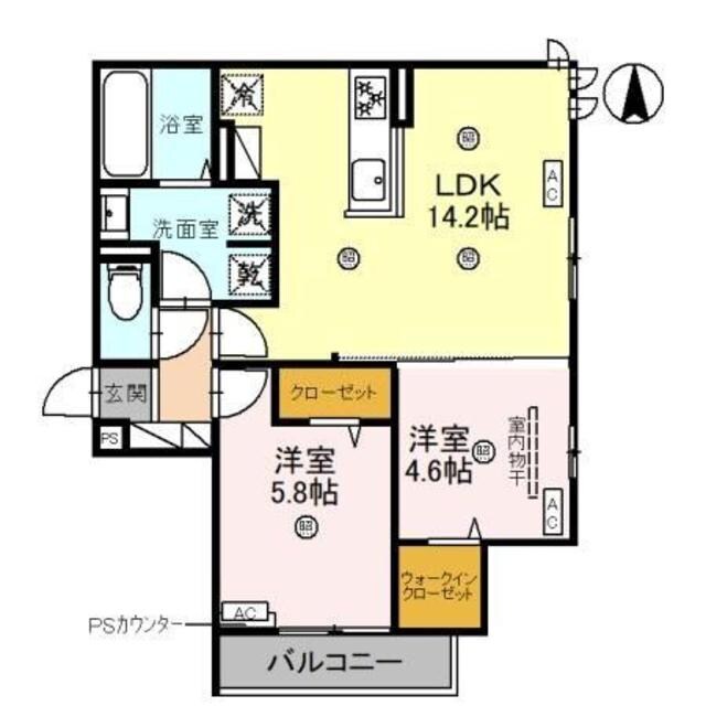 矢田駅 徒歩12分 2階の物件間取画像