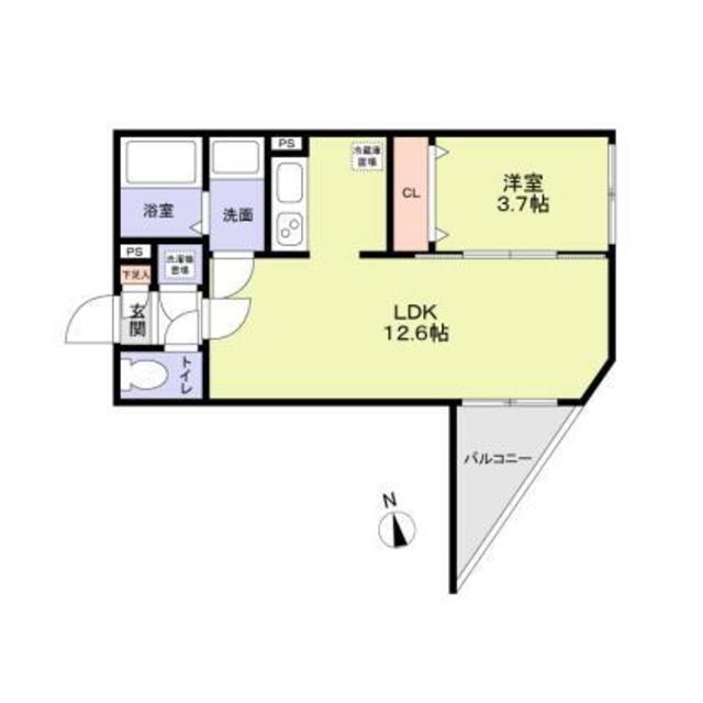 住吉大社駅 徒歩1分 2階の物件間取画像