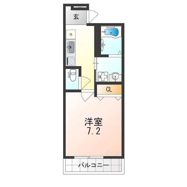 フジパレス泉大津ノースの物件間取画像
