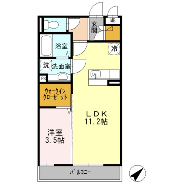 百舌鳥八幡駅 徒歩1分 3階の物件間取画像