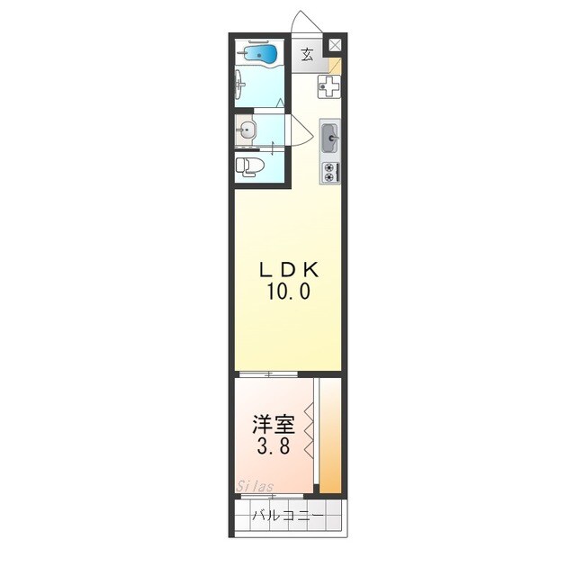 堺東駅 徒歩10分 2階の物件間取画像