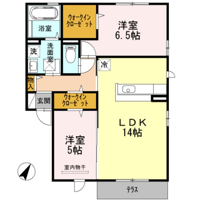 深井駅 徒歩14分 2階の物件間取画像