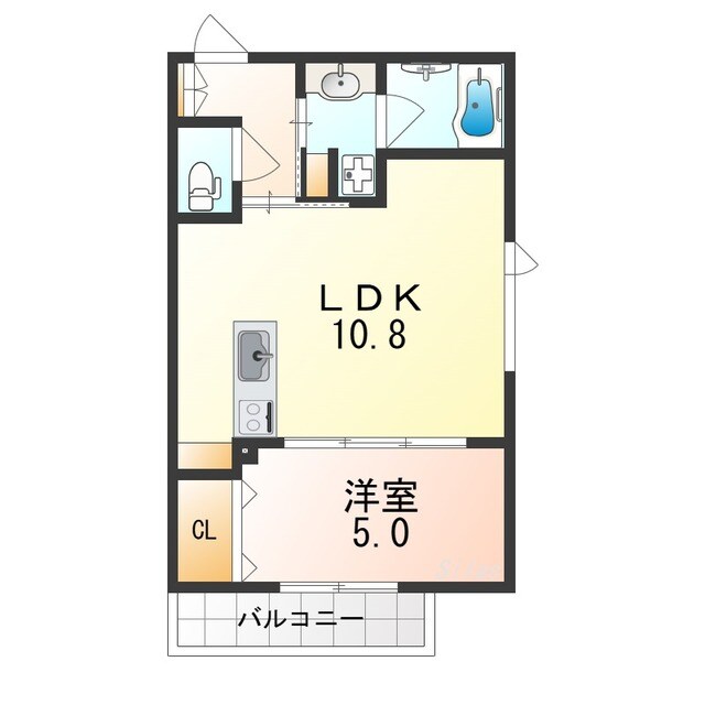 北田辺駅 徒歩2分 4階の物件間取画像