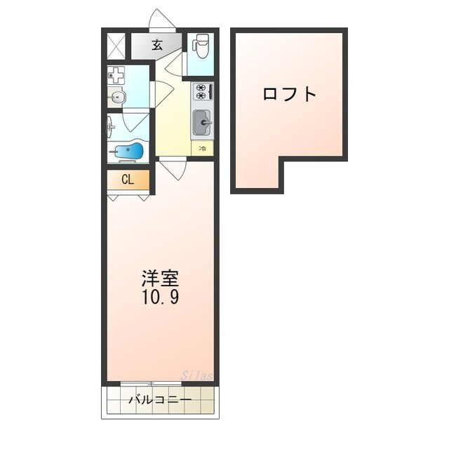 津久野駅 徒歩4分 2階の物件間取画像