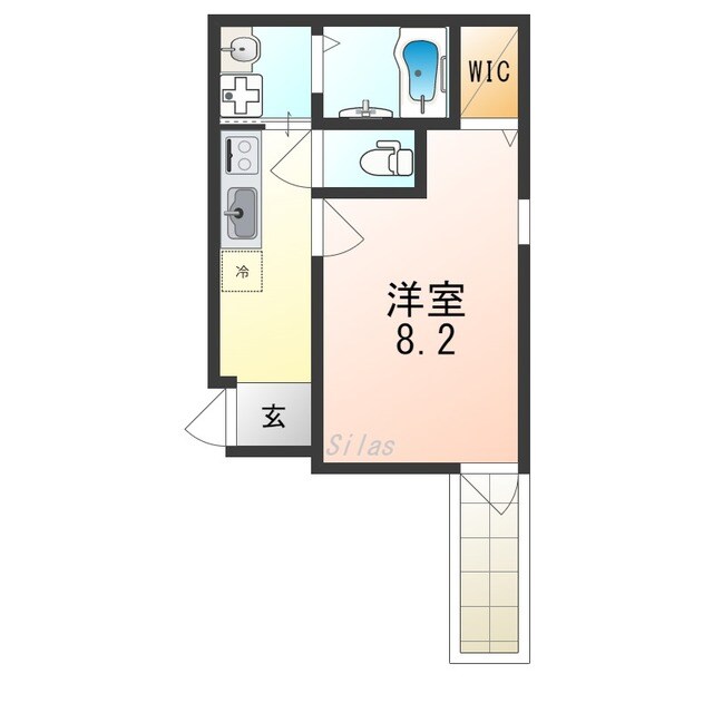 フジパレス鳳駅西Ⅵ番館の物件間取画像