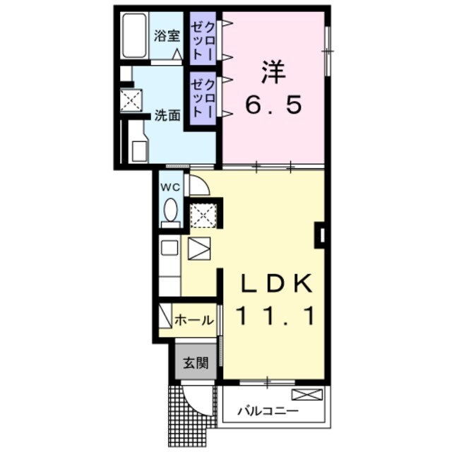 北加賀屋駅 徒歩11分 1階の物件間取画像