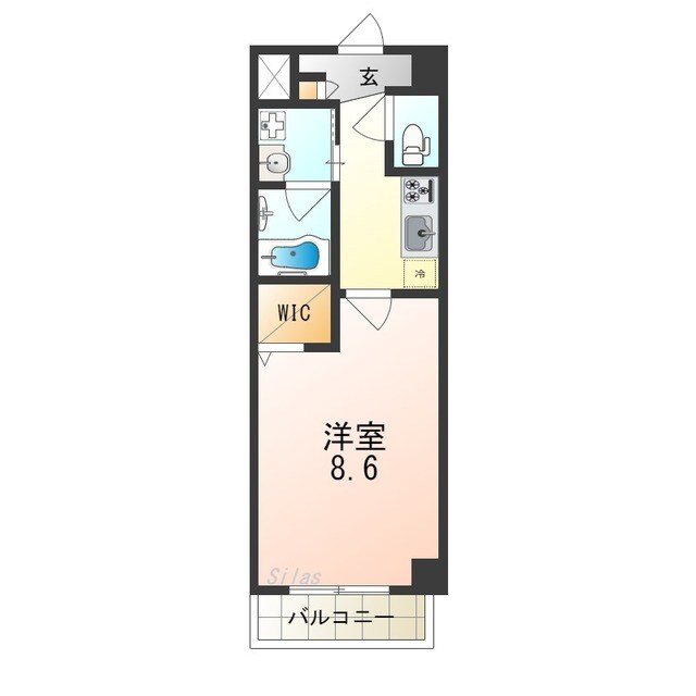 鳳駅 徒歩6分 1階の物件間取画像