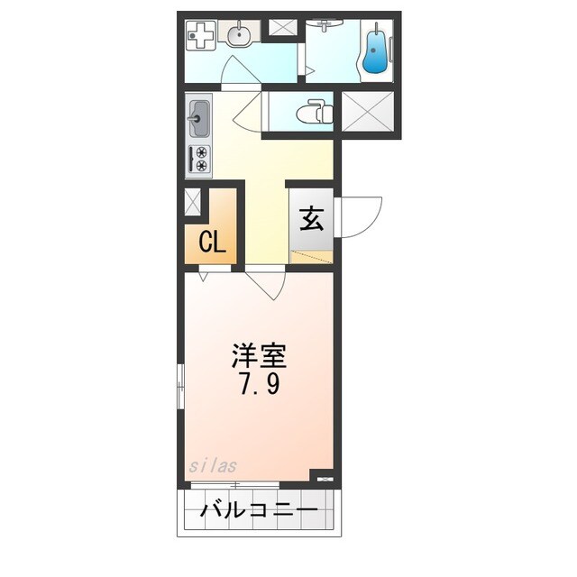 プラザ九源Ⅲの物件間取画像