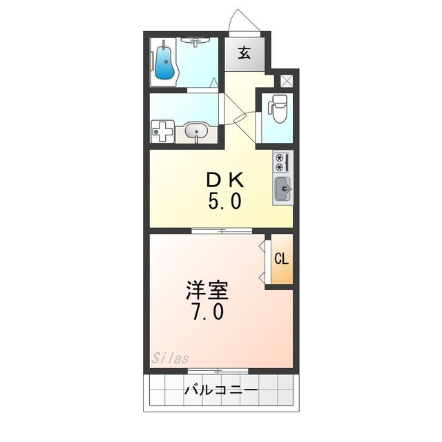 高石駅 徒歩3分 2階の物件間取画像