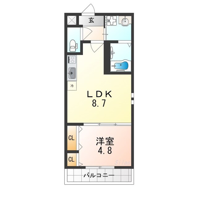 フジパレス遠里小野イーストの物件間取画像