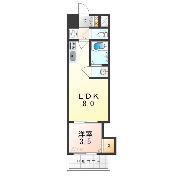 Mv.ms大阪新加美の物件間取画像