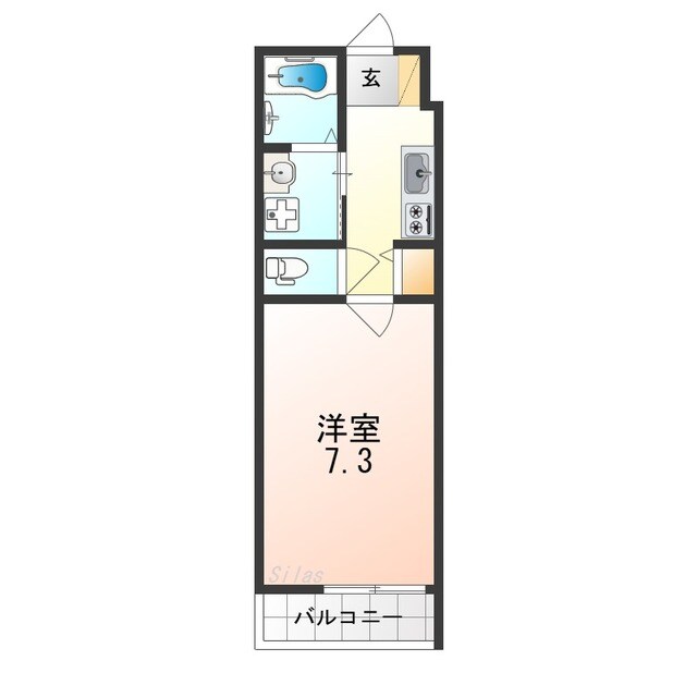 エスクード凪の物件間取画像