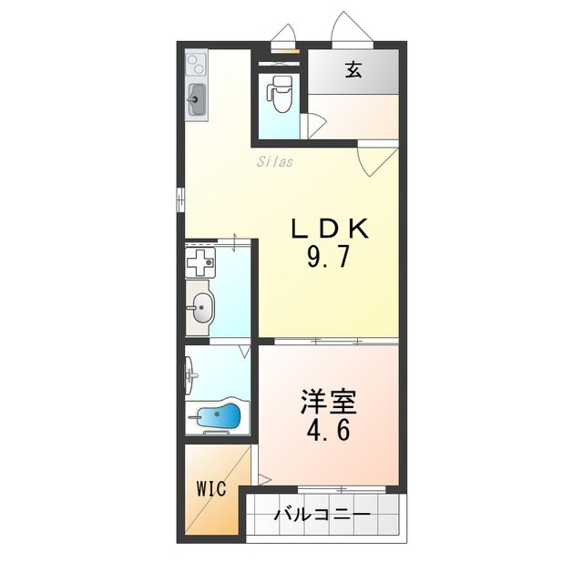 河内天美駅 徒歩7分 2階の物件間取画像