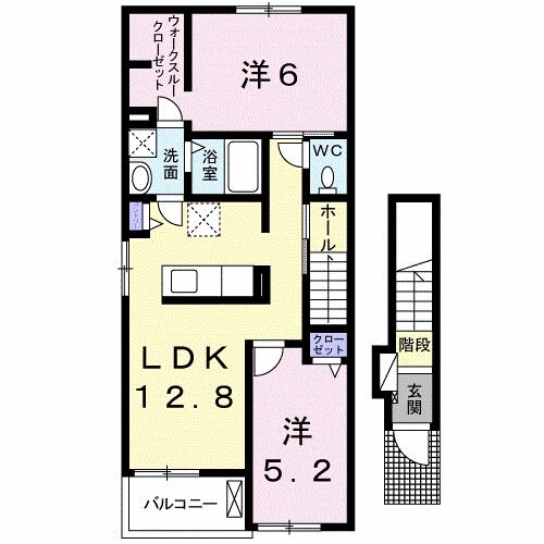 塩釜口駅 徒歩29分 2階の物件間取画像