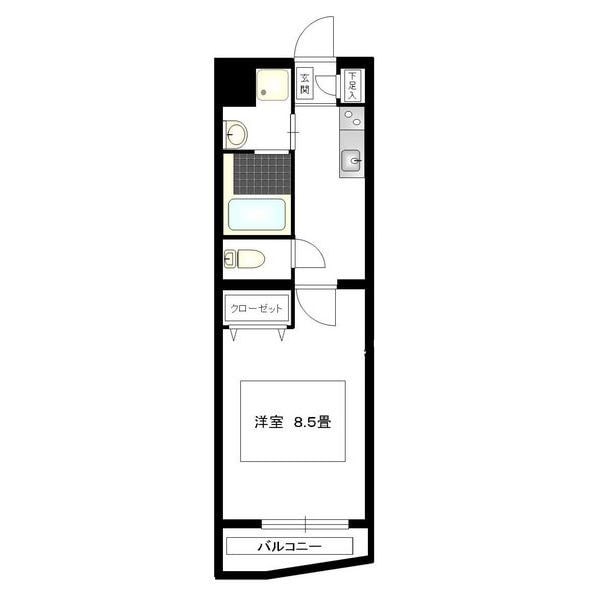 西高蔵駅 徒歩3分 2階の物件間取画像