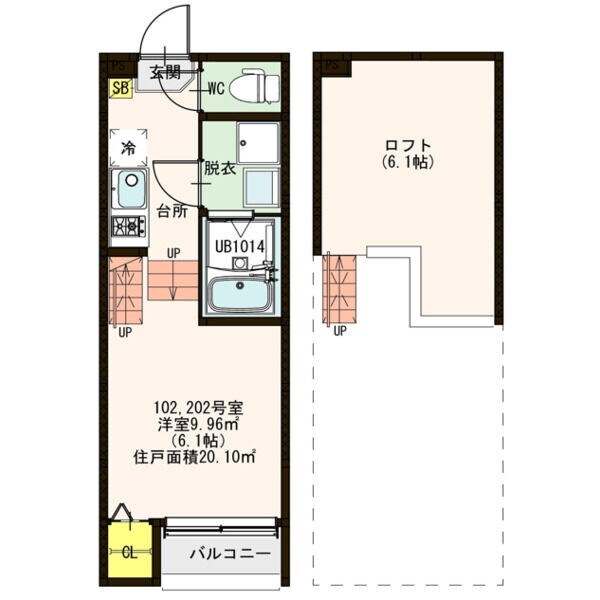 Southern Gateの物件間取画像