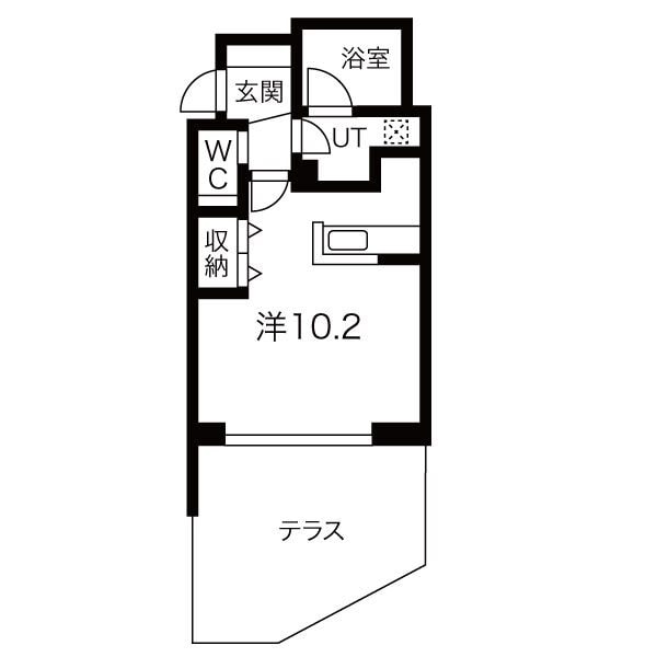 八事駅 徒歩2分 1階の物件間取画像