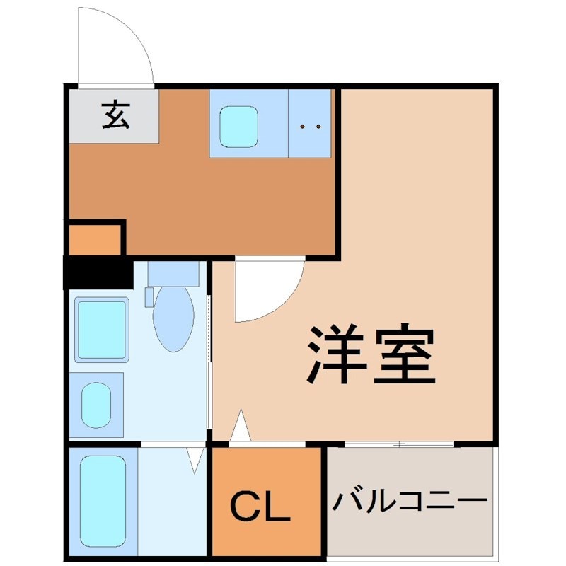 CRASTINE弥生町B棟の物件間取画像