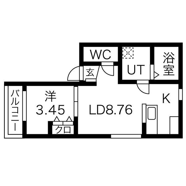 相生山駅 徒歩8分 1階の物件間取画像