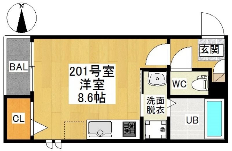 東別院駅 徒歩13分 2階の物件間取画像