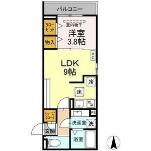 新瑞橋駅 徒歩10分 2階の物件間取画像