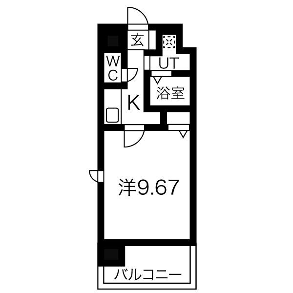 野並駅 徒歩5分 5階の物件間取画像