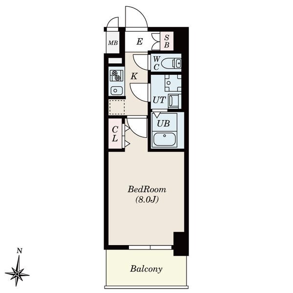 S-RESIDENCE堀田North IIの物件間取画像