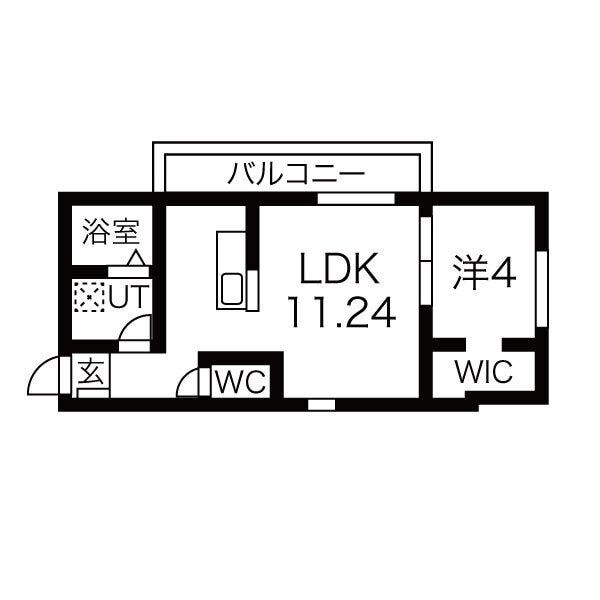 JADE鶴里の物件間取画像