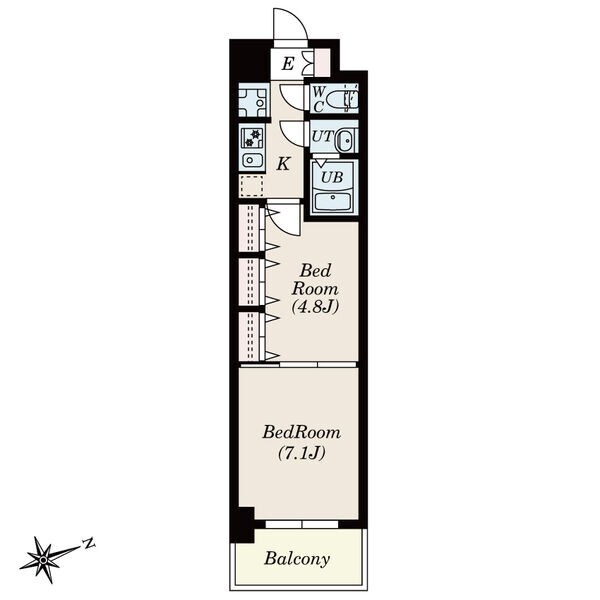 S-RESIDENCE神沢affordの物件間取画像