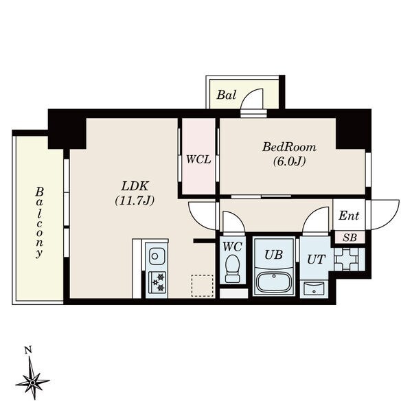 S-RESIDENCE桜本町awesomeの物件間取画像