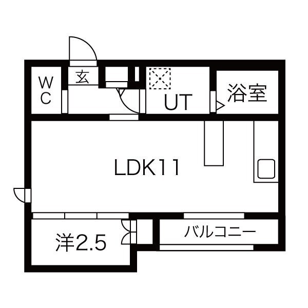 ヒュッゲ金山の物件間取画像