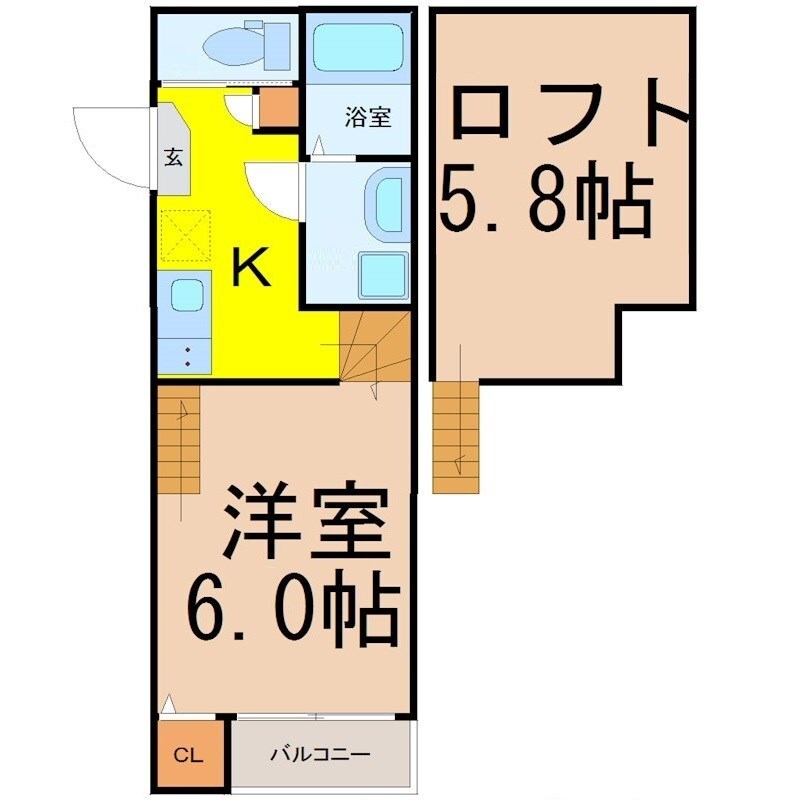 コードソレイユ柳ヶ枝町の物件間取画像