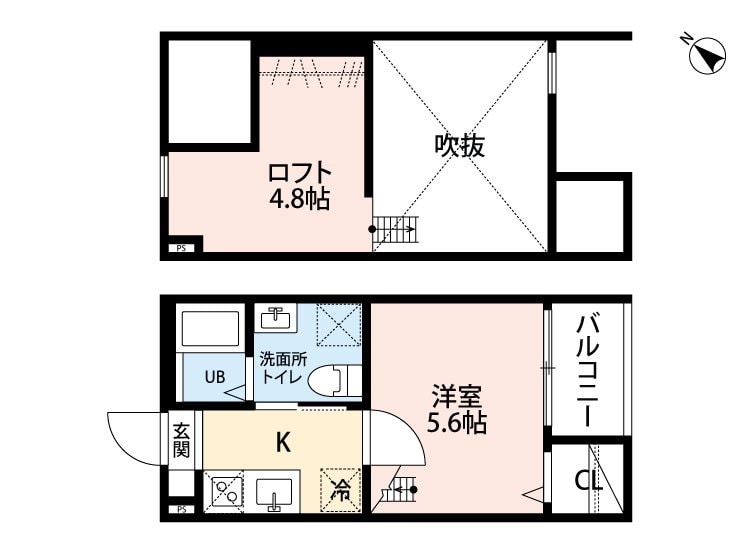 Trois ＆＃233；toilesの物件間取画像