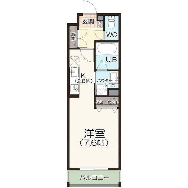 柴田駅 徒歩2分 4階の物件間取画像