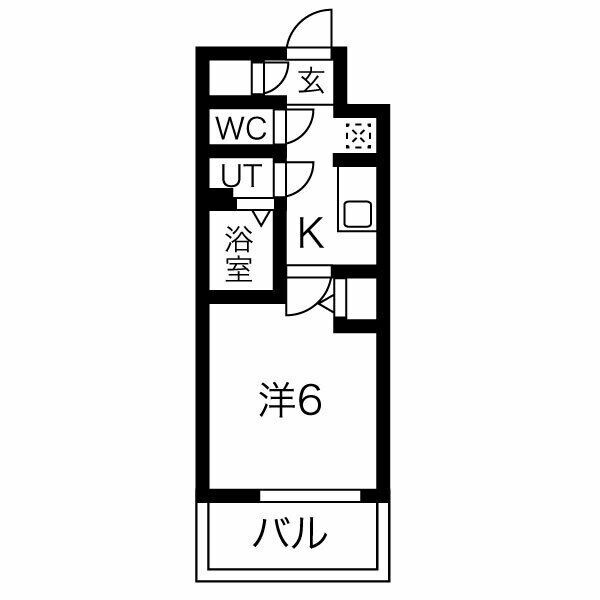 今池駅 徒歩5分 8階の物件間取画像