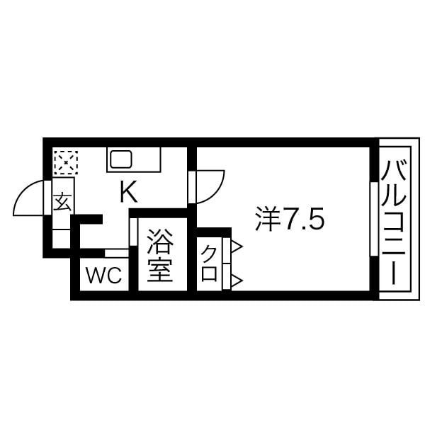 柴田駅 徒歩3分 1階の物件間取画像