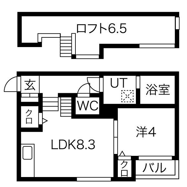 Fortuna伝馬の物件間取画像