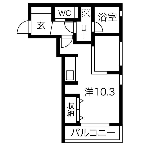 Mina八事石坂の物件間取画像