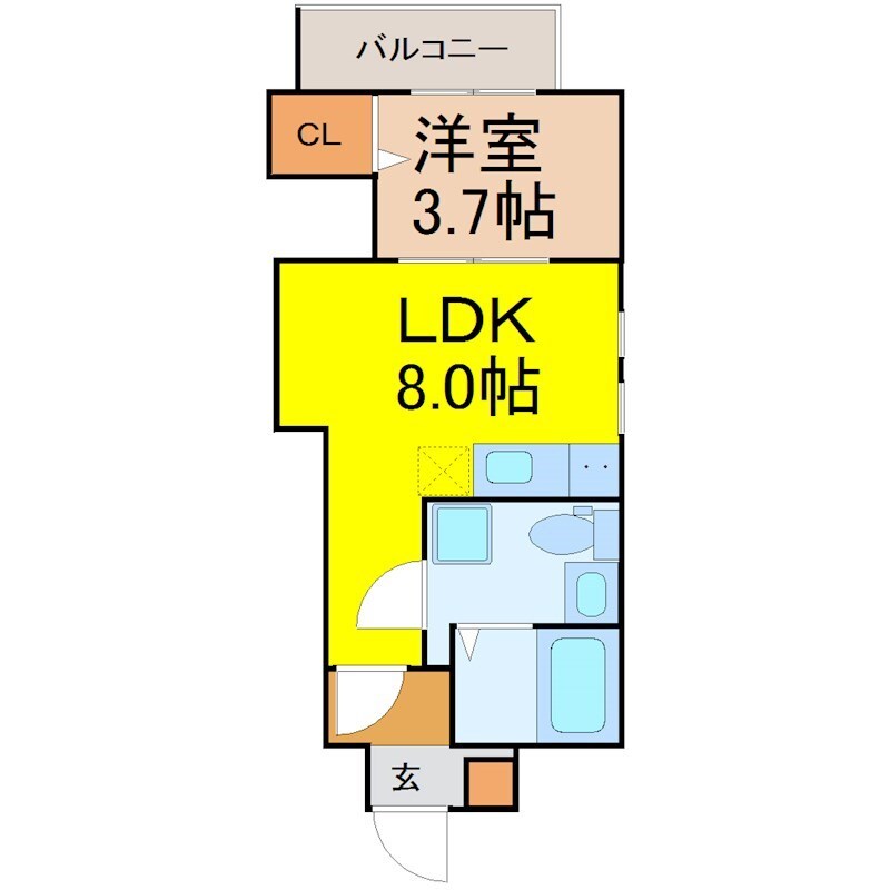 Ｃｈｅｒｉｍ鶴里の物件間取画像