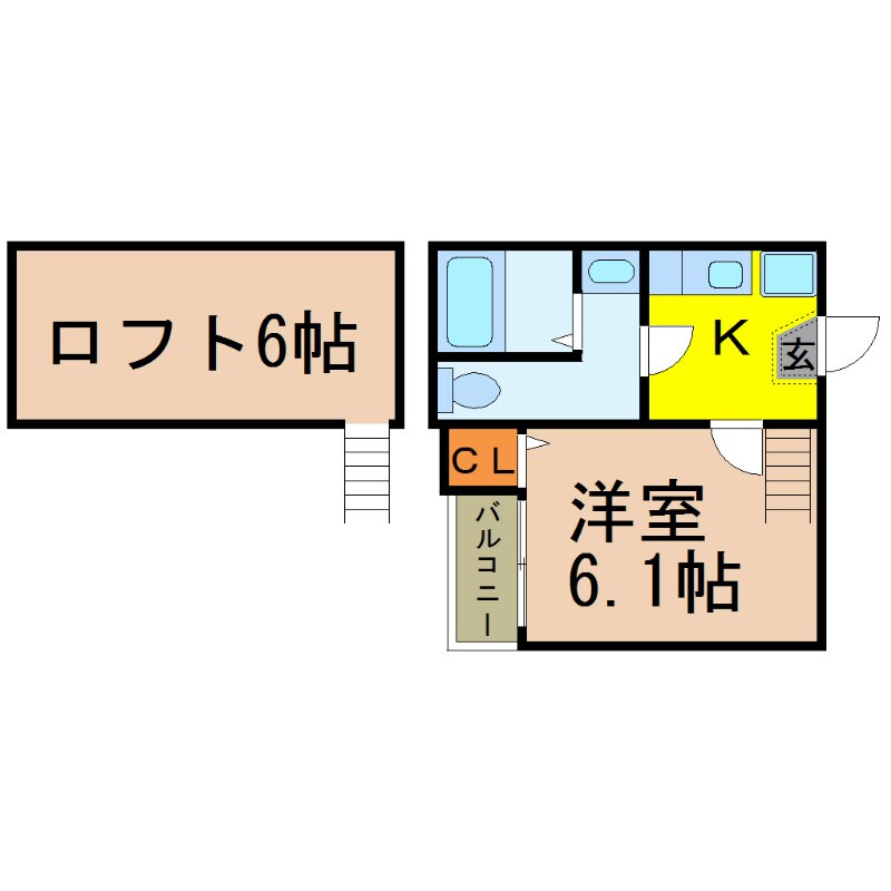 エスポワール六番町の物件間取画像