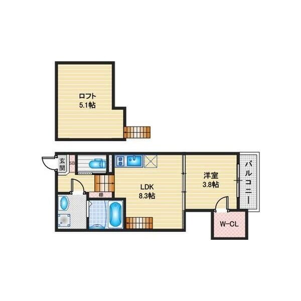 ハーモニーテラス原IIの物件間取画像