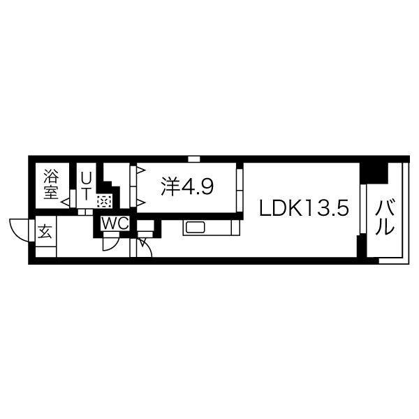 六番町駅 徒歩5分 7階の物件間取画像