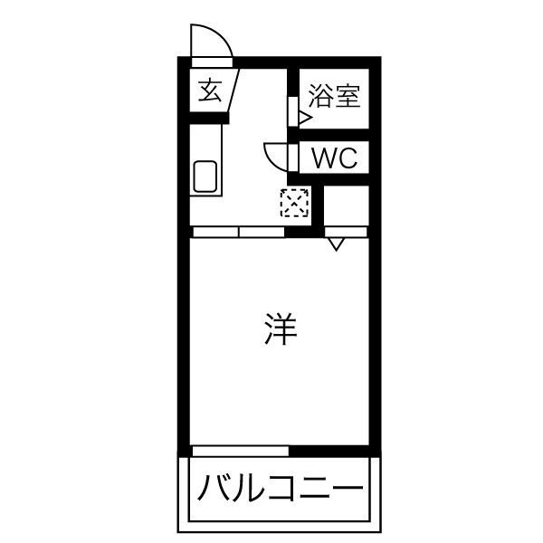 タウニー観音の物件間取画像